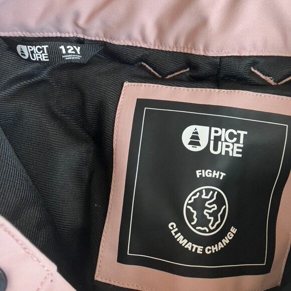 Pink ski pants size 12 - Picture 3 of 3